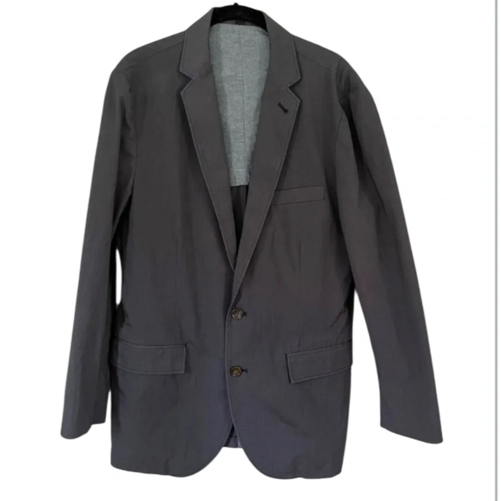 J Crew Black Label Blazer Sz Medium Cotton Gray